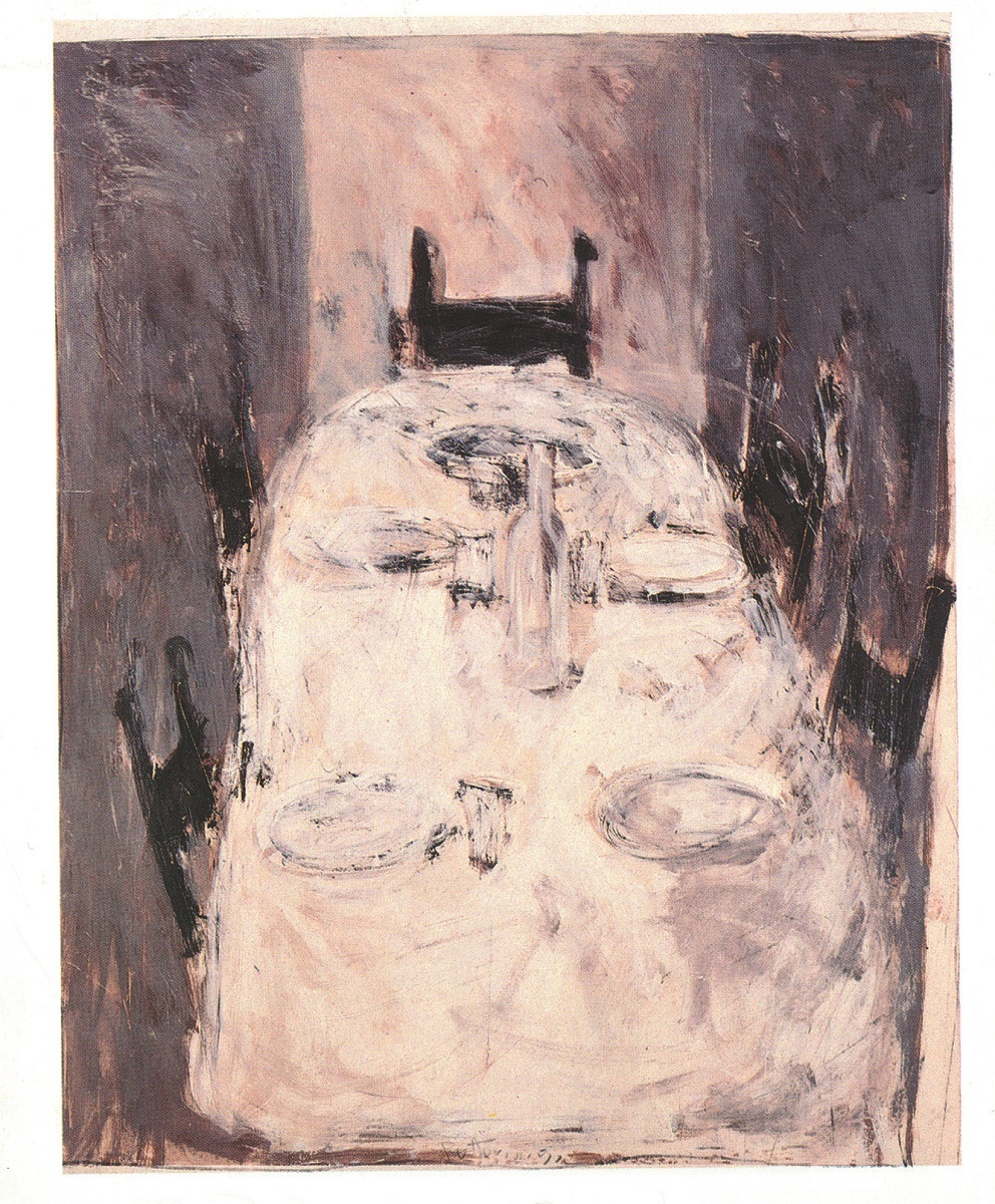 Interno-rumori-2, acrilico e smalto su-tela, cm150x120, 1991.G.A.M-Torino