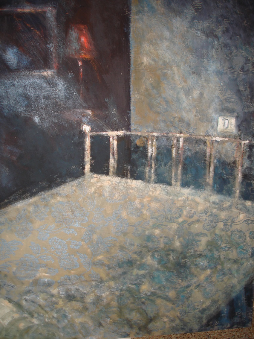 Interno,, acrilico e smalto su tessuto, 2008- Collezione F.Marcolini - Artcore-gallery-Toronto - Canada